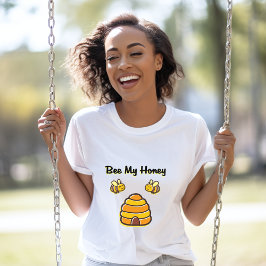 Schattige en Sweet Bee My Honey Bijenkorf T-shirt