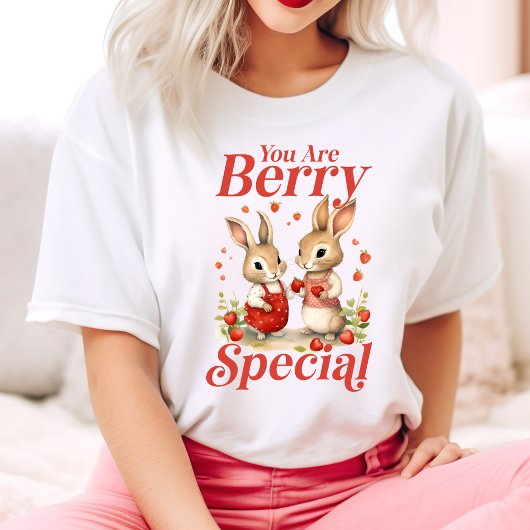 Schattige en trendy ben je Berry Special Bunny T-shirt