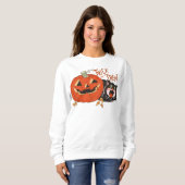 Schattige en Trendy  Retro Halloween Trui (Voorkant volledig)