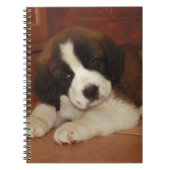 Schattige en zoete Bernard Puppy Notitieboek (Voorkant)