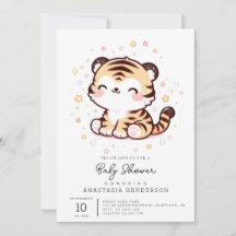 Schattige Enchanted Tiger Baby shower