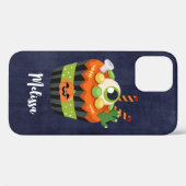 Schattige & enge Halloween-cupcake met een groot o Case-Mate iPhone Case (Achterkant (horizontaal))