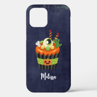 Schattige & enge Halloween-cupcake met een groot o