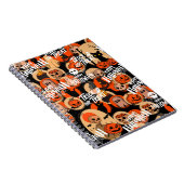 Schattige & enge Halloween griezelige sfeer Notitieboek (Rechterzijde)