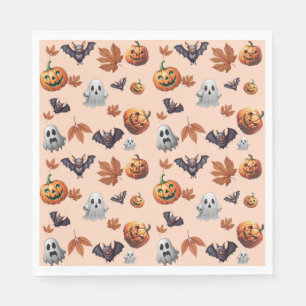 Schattige enge Halloween herfst Servet