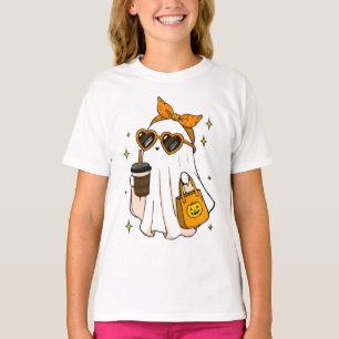 Schattige enge seizoen geest met ijskoude koffie e t-shirt