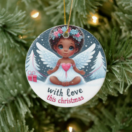Schattige engel baby kerstversiering keramisch ornament