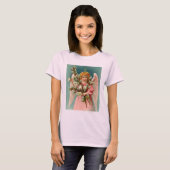 Schattige Engel in Roze Jurk (Voorkant volledig)