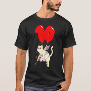 Schattige engel kat 10e verjaardag Kinderen ball T-shirt