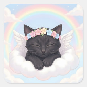 schattige engel kitty stickers
