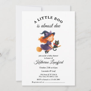 Schattige engel op komst Halloween baby shower Kaart