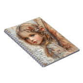 Schattige Engel Spiraal Notebook Notitieboek (Rechterzijde)