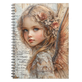 Schattige Engel Spiraal Notebook Notitieboek