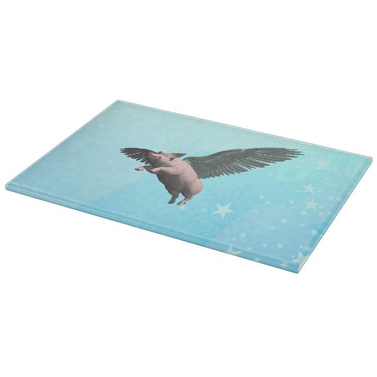 Schattige Engel Varken Vliegen in de lucht Snijplank (Hoek)