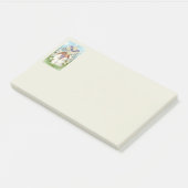 Schattige engelen met kruis en bloemen post-it® notes (Schuin)