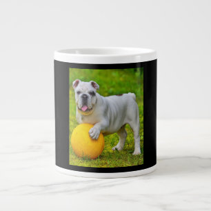 Schattige Engels Bulldog Basketbal Bulldog Lover G Grote Koffiekop