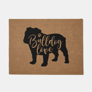 Schattige Engels Bulldog Lover Owner Gift Deurmat