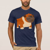 Schattige Engels Bulldog T-shirt (Voorkant)