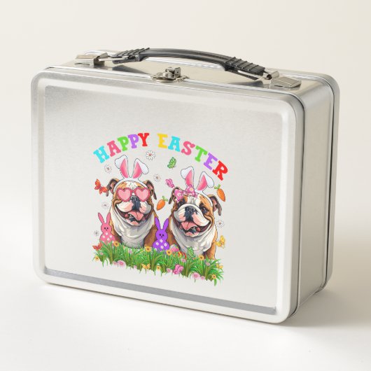 Schattige Engelse Bulldog Hond & Konijn Oren Eiere (Voorkant)