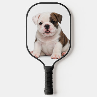 Schattige Engelse Bulldog Puppy Pickleball Paddle