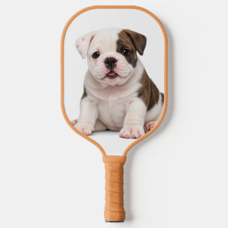 Schattige Engelse Bulldog Puppy Pickleball Paddle