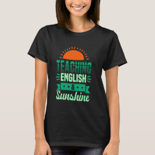 Schattige Engelse lerares & zonneschijn T-shirt