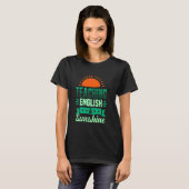 Schattige Engelse lerares & zonneschijn T-shirt (Voorkant volledig)