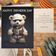 Schattige Engineer Teddy Bear Handy Dad Vaderdag