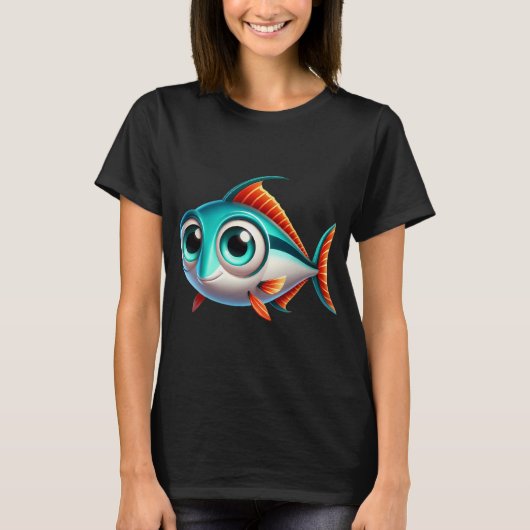 Schattige Escolar Vis T-shirt (Voorkant)