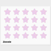 Schattige esthetisch pastelroze ster sticker (Vel)