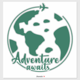 Schattige esthetisch reiscitaat sticker