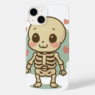 Schattige esthetisch skelet ontwerp iPhone hoes