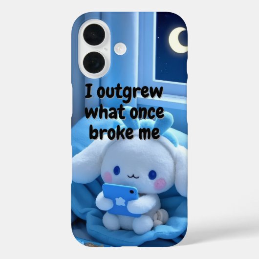 Schattige esthetische blauwe motivatiequote Case-Mate iPhone case (Achterkant)