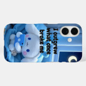 Schattige esthetische blauwe motivatiequote Case-Mate iPhone case (Achterkant (horizontaal))