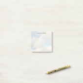 Schattige esthetische regenboog Stippenraster Pers Post-it® Notes (Op bureau)
