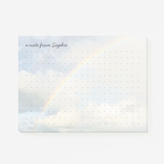 Schattige esthetische regenboog Stippenraster Pers Post-it® Notes