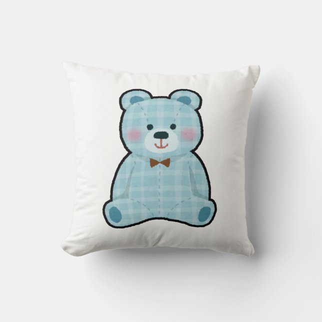Schattige esthetische teddybeer kussen 🤩 (Voorkant)