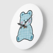 Schattige esthetische teddybeer wandklok 🤩 (Hoek)