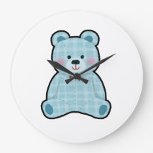 Schattige esthetische teddybeer wandklok 🤩