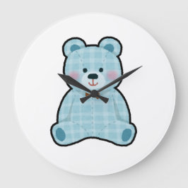 Schattige esthetische teddybeer wandklok 🤩