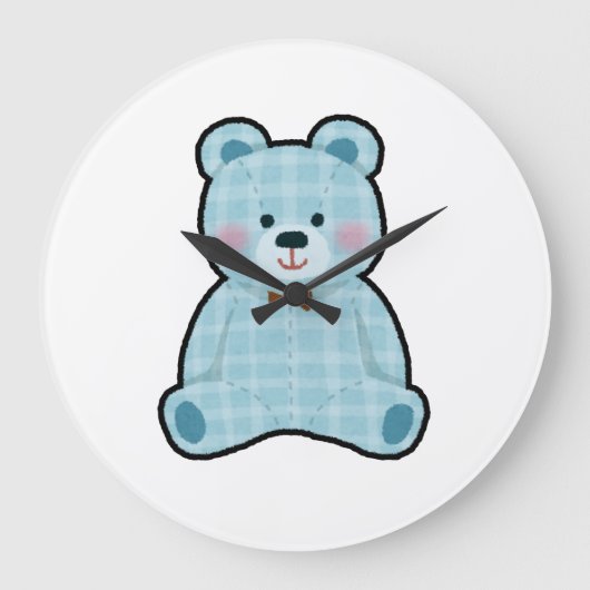 Schattige esthetische teddybeer wandklok 🤩 (Voorkant)
