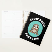 Schattige eten Kawaii Sloth Planner (Display)