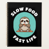 Schattige eten Kawaii Sloth Planner (Voorkant)