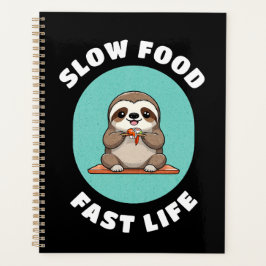 Schattige eten Kawaii Sloth Planner