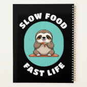Schattige eten Kawaii Sloth Planner (Achterkant)