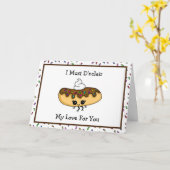 Schattige eten woordspeling Happy Jubileum Kaart (Gele Bloem)