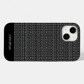 Schattige etnisch zwart-wit patroon Case-Mate iPhone case (Achterkant (horizontaal))