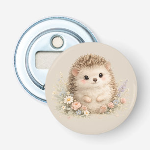 Schattige Europese Tuin Egel Button Flesopener