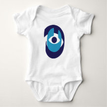 Schattige Evil Eye Baby Bodysuit - De moderne Naza