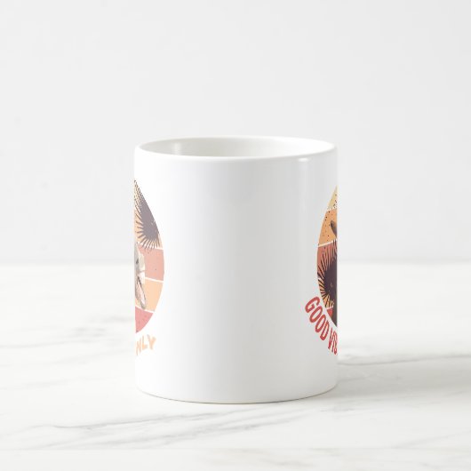 Schattige ezel - alleen goede vibes koffiemok (Center)